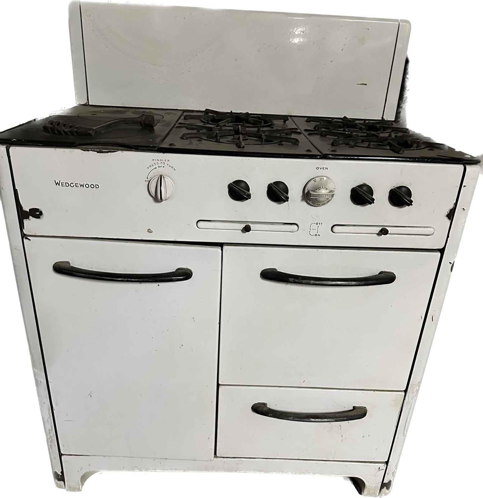 Vintage 1940s Wedgewood Propane Gas/Wood Stove eBay