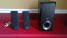 3 Replacement Speakers for RCA RTD317W Theater System 2 Front 1 Subwoofer