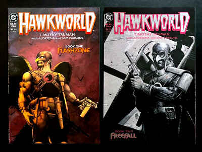 HAWKWORLD #1, 2 Lot TIM TRUMAN Story & Art DC Comics 1989