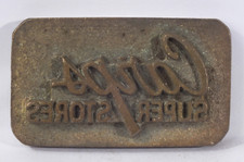 CARPS SUPERSTORES: Brass Leather Stamp: TJ Edwards Millers Falls