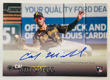 2023 Topps Stadium Club CAL MITCHELL Black Foil Autograph Rookie RC Auto #'d /25