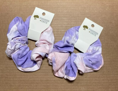 Tucker + Tate Girls Hair Accessories Scrunchies Purple Pink  White Tie Dye