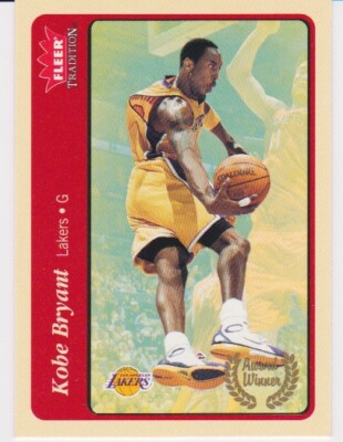 2004 Fleer Tradition RED Award Winner Kobe Bryant Los Angeles