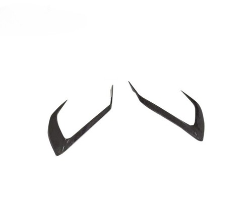 Carbon Fiber Front Bumper Canards Lip Splitter Fins For Maserati Levante 17-21 E - Picture 7 of 9