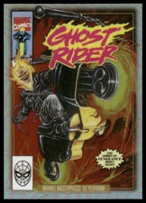2024 Marvel Masterpieces '92 Platinum Variant Cover #37-V Ghost Rider Rainbow