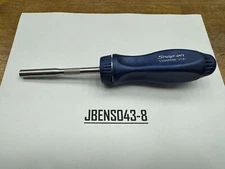 Snap-on Tools NEW POWER BLUE Hard Grip Ratcheting Screwdriver w/o Bits SSDMR4BMB