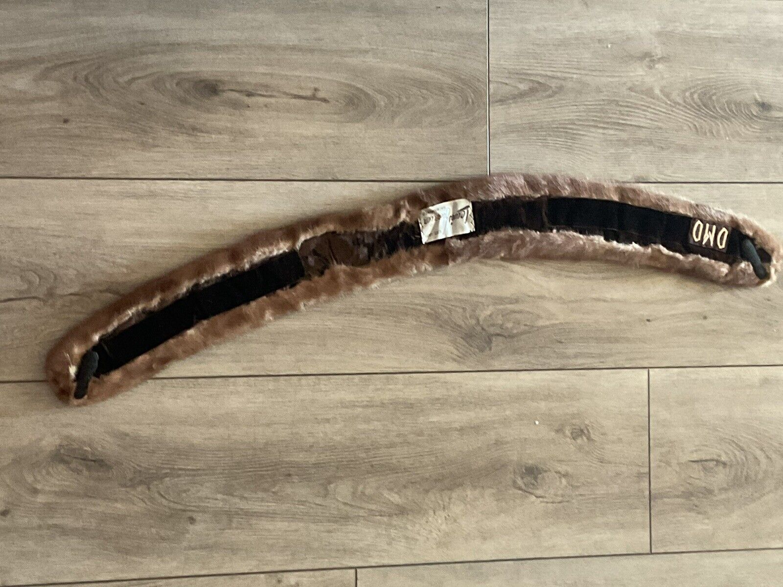 Vintage Brown Mink Collar Piece, 38” With Clips -… - image 2