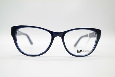 5th Avenue 126516 Blau Silber Weiß Oval Brille Brillengestell eyeglasses Neu