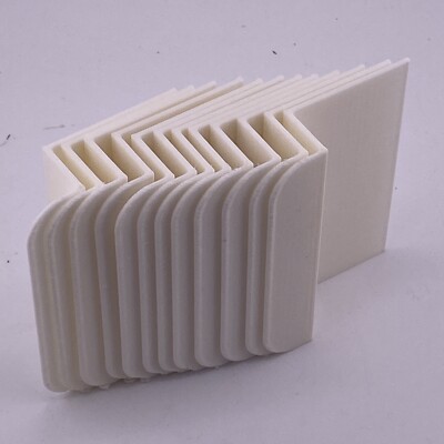 12 Pcs 3D Printed White  Non-damage Cabinet Handles Set/nano Tape Back Sticking