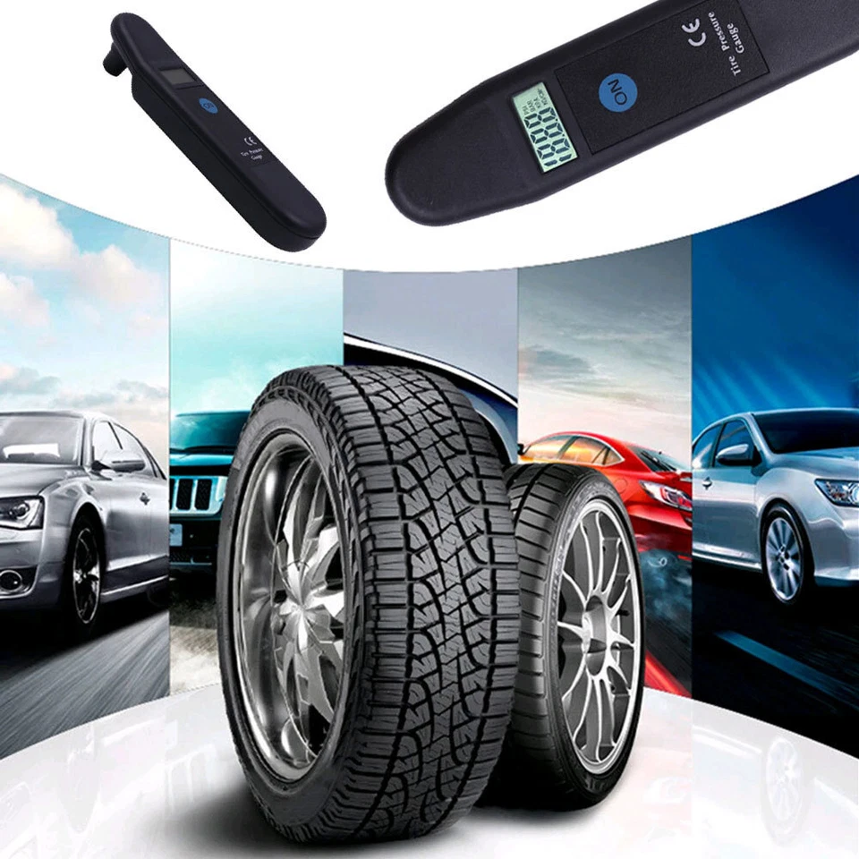 Medidor de presión de aire digital PSI con pantalla LCD para neumático de moto moto moto coche furgoneta Foto 4 de 4