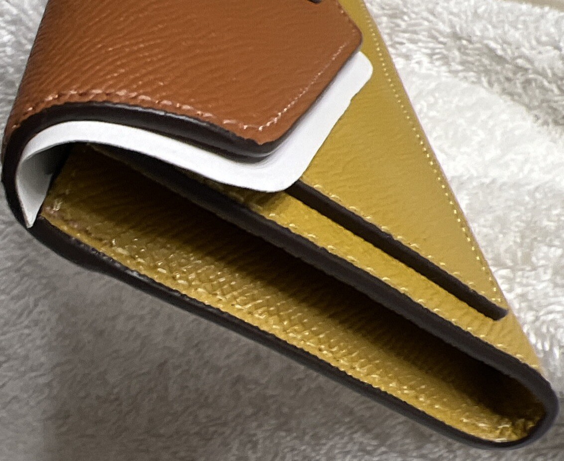 Coach Wyn Soft Crossgrain Leather Wallet In Colorblock C2622