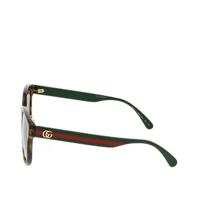 New GUCCI GG0854SK 003 Havana/Green Plastic Frame Brown  display picture 1