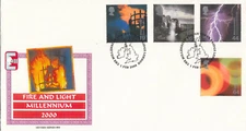 Fire and Light GB Heyden FDC Tower Bridge London 2000 (91771)