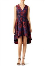 Slate & Willow Red Fiery Formal Dress Size: 2 (XS) Length: Mid-Length