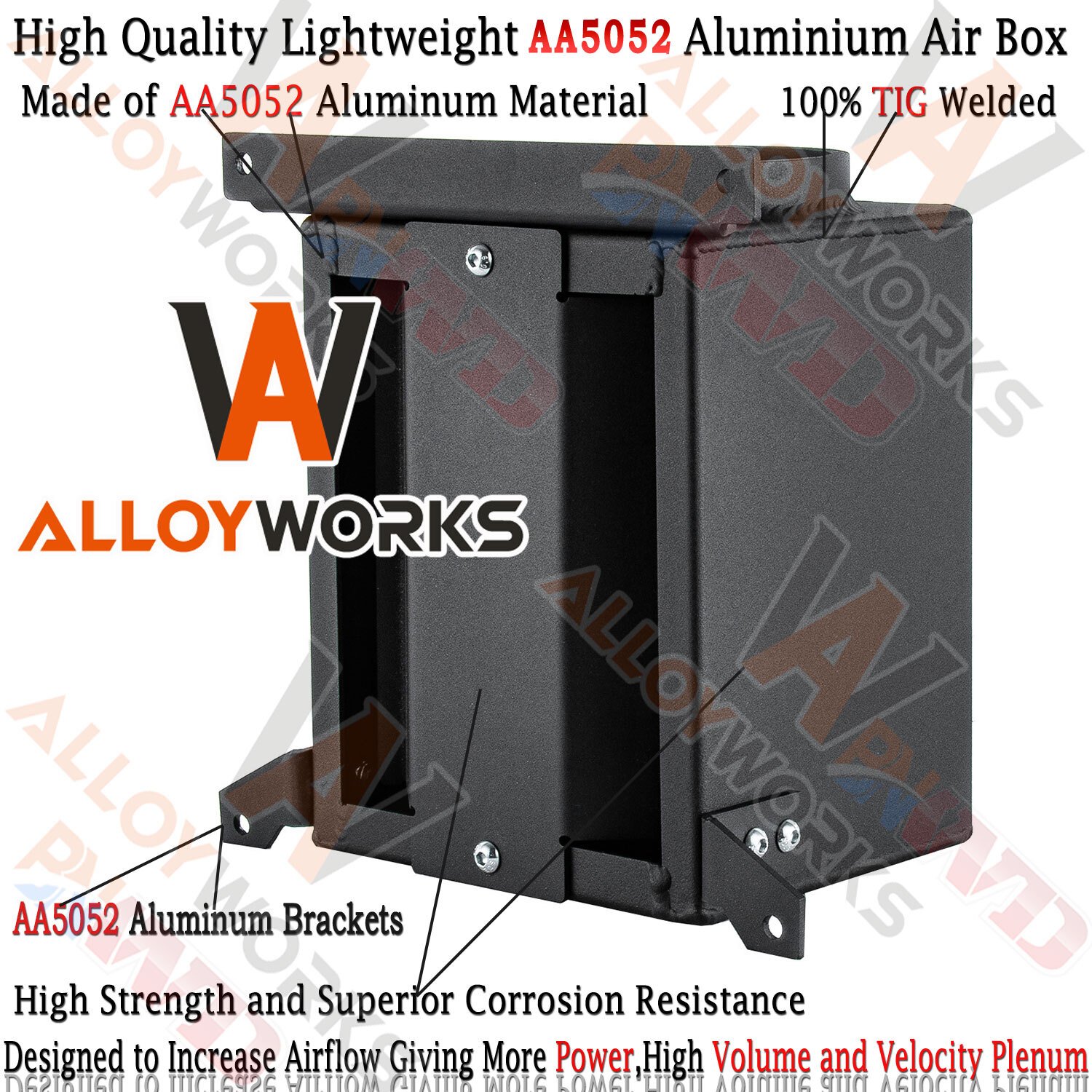 Intake Air Box Airbox For Yamaha YFZ450 YFZ 450 Aluminum Black-image