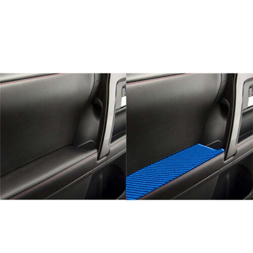 Red Carbon fiber Interior door Armrest panel Trim Sticker For Hummer H2