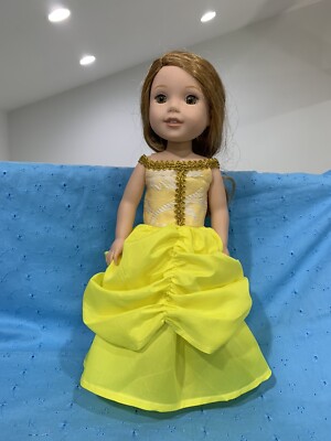 open lace back dress Amazon.com: American Girl WellieWishers 14.5-inch Doll Princess in Bloom  Outfit with Matching Shoes and Pink Tiara, For Ages 4+ : Toys & Games