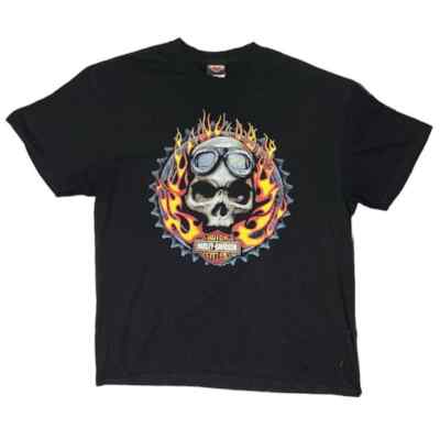 トップス Harley-Davidson skull flame vintage Vintage Harley Davidson Flame Skull Tee | eBay