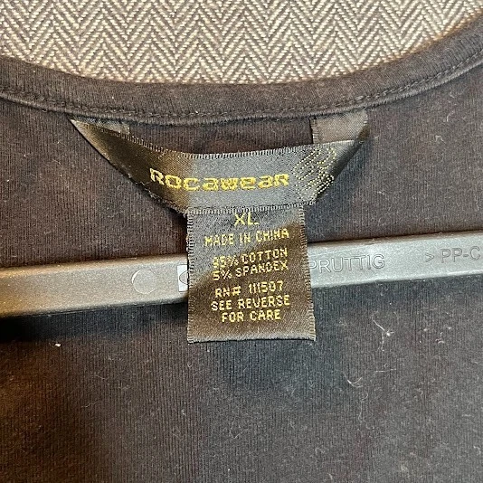 Rocawear Tank Top Women's XL Black Embroidered Sleeveless Retro  - Image 3 of 4