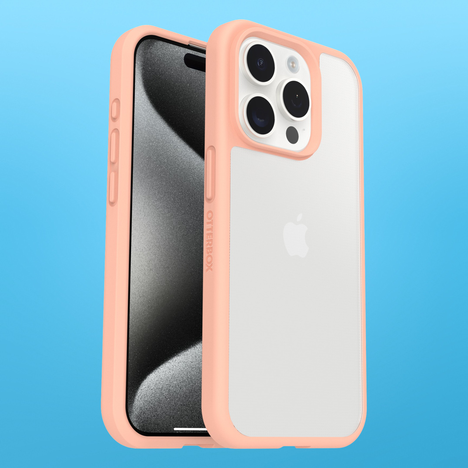 OTTERBOX iPhone 15 Pro React Series Back Case - Peach Perfect