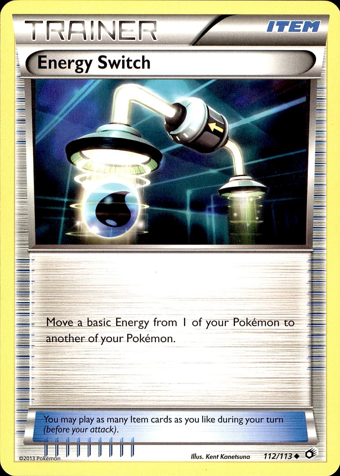 POKEMON ENERGY SWITCH 112 LEGENDARY TREASURES 113 UNCOMMON LP