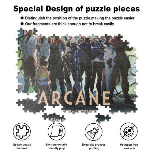 Arcane Jinx Jigsaw Puzzle 35/70/120/200/300/500/1000 Piece Gift for Boys Adult - Picture 5 of 10