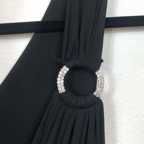 Inc International Concepts Jumpsuit Be Mystical Black Rhinestones Size 0X NWT - Picture 8 of 10