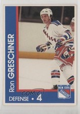 1989-90 Marine Midland New York Rangers Team Issue Ron Greschner 3c7