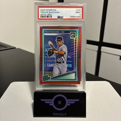 2025 Panini Donruss Optic Rated Prospects Travis Bazzana #131 Red Prizm /99 (RC)
