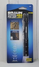 Braun 450 Lumen Pocket Rechargeable Pen Light Flash Light Torch Light 70806