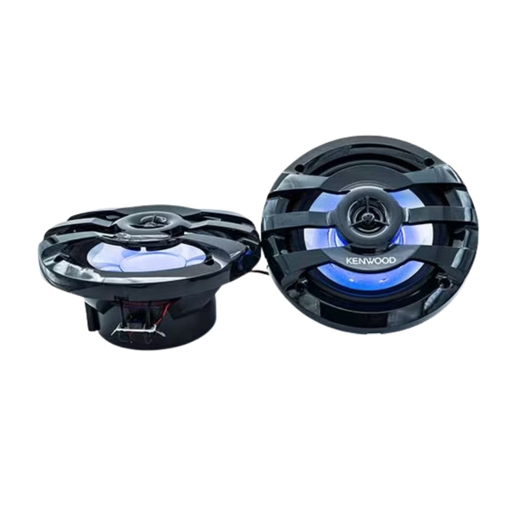 Kenwood KFC-1673MRBL 6.5" 2-Way Water-Resistant Marine Speakers w/ Illumination