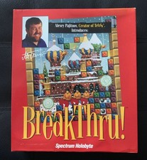 Breakthru Tetris - A Spectrum Holobyte 3.5" Floppy Disk Rare Big Box PC Game