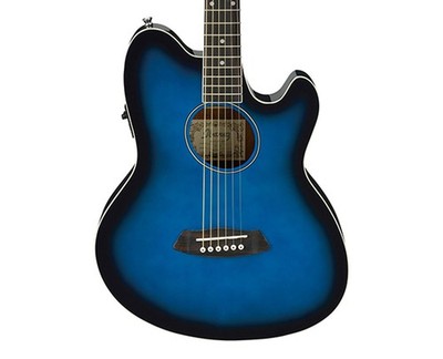 Used Ibanez TCY10ETBS Talman Acoustic Guitar - Transparent Blue Sunburst