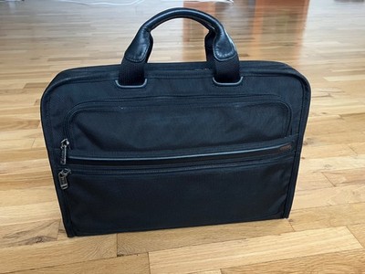 Tumi Ballistic Nylon Leather Trimmed Computer Bag Briefcase Style 26111D4 Black