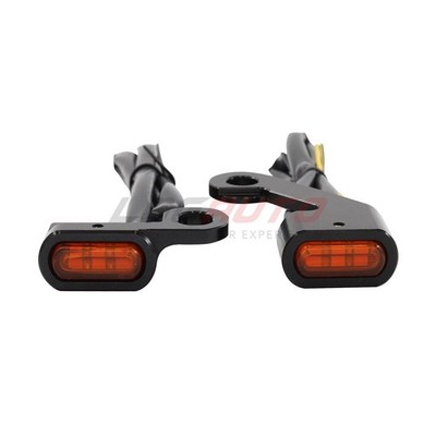 For Harley Touring 09-17 Mini Turn Signal Indicator Running Blinker Amber Light