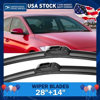 Front Windshield 28''14''Wiper Blades For 2013-2020 Hyundai Elantra GT 1.8L 2.0L