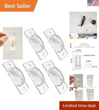 Clear Plastic Child-Proof Light Switch Guard   6 Pack for Accidental Lockout