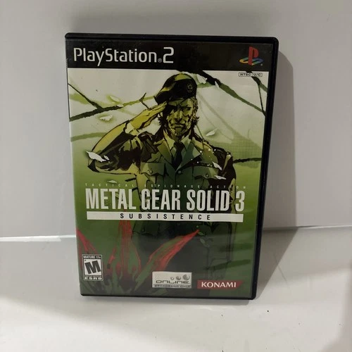 Metal Gear Solid 3: Subsistence (PlayStation 2 PS2) Complete With Manual -Tested
