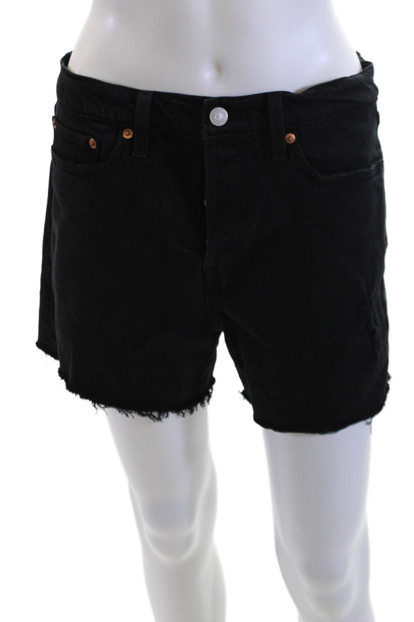 Levis Unisex 90s Black Button Shorts 97% Cotton Size SFree Shipping in US $100+ Orders | $6.95 Orders Below