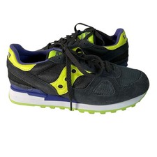 Saucony Shadow 5000 Mens Shoes Dark Grey Neon Yellow Athletic Sneakers Size 9