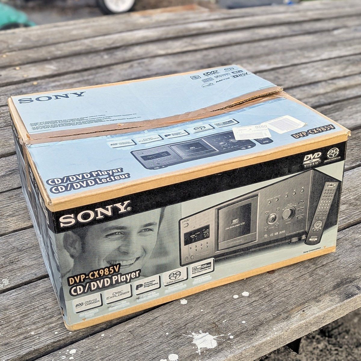 SONY DVP-CX985V 400 Disc DVD/CD Player Original Tape / Box - NEW