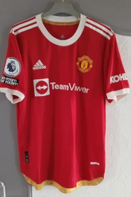 MAILLOT OFFICIEL AUTHENTIC - C.RONALDO - MANCHESTER UNITED - 8/L - 2021/22 - Photo 1/4