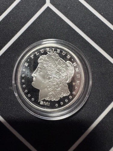 1 oz .999 Fine Silver Sunshine Mint Morgan Design Round