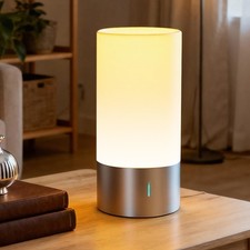 Table Lamp, Bedside Touch Control Lamp for Bedroom 3 Level Dimmable Warm Whit...