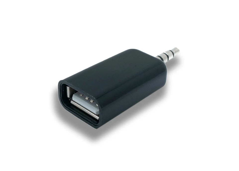 SYSTEM-S Audio USB Adapter 3,5 mm Klinke Stecker zu USB Buchse AUX Kabel in - Bild 2 von 4