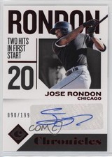 2018 Panini Chronicles Auto Red 90/199 Jose Rondon #CA-JR Auto no9