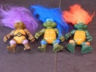 Vintage  1990's TEENAGE MUTANT NINJA TURTLES TMNT Lot 3 Trolls Figures