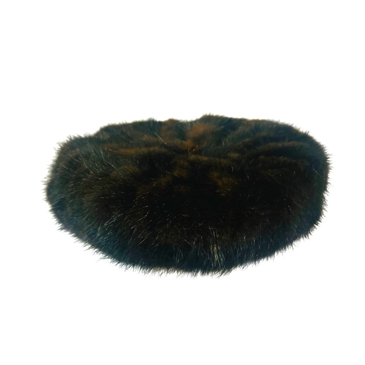 Cecile Original Mink Fur Pillbox Hat Womens 22 Honey Blonde Vintage Made in USA Vintage Blonde Mink Pillbox Hat With Bow – Very Breezy main image 2