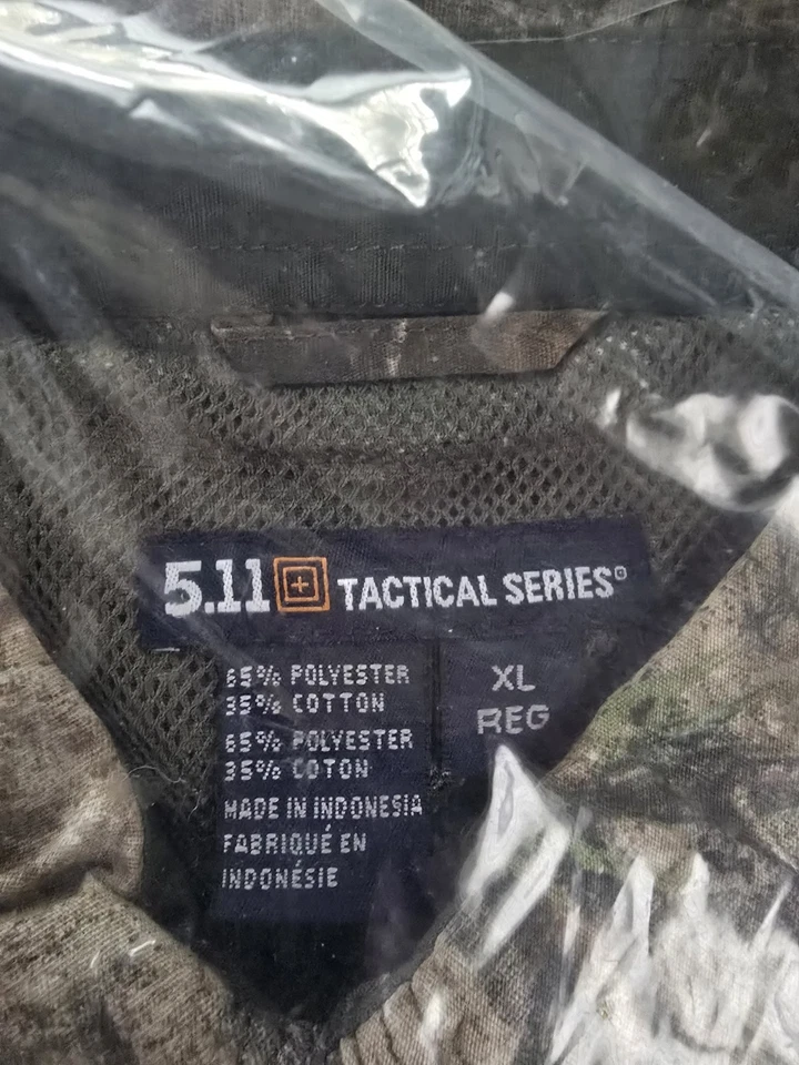 5.11 Tactical Real Tree Long Sleeve Ripstop Shirt Men's XL New With Tags - Image 3 of 3