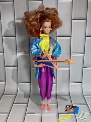 Vintage Barbie Diva/Midge Rockers 1985 #2807 Rock Star Doll Guitar Mattel 80er 